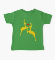 ۞»♥Adorable Jumping Deer Couple Clothing & Stickers♥«۞ Baby Tee