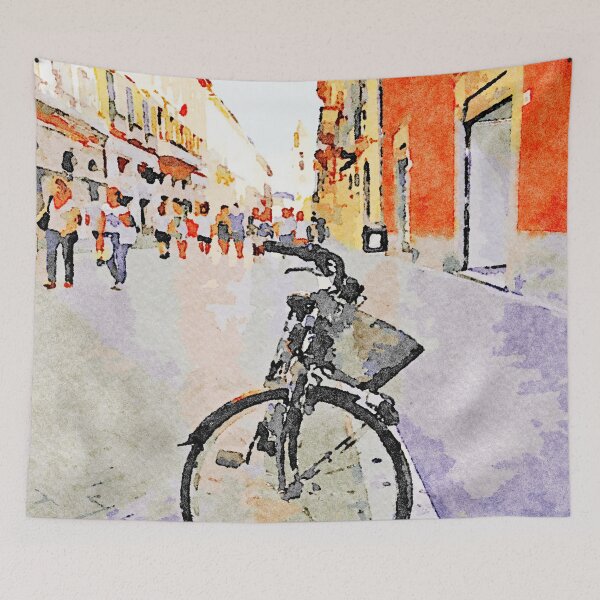 Item preview, Teramo: bicycle in the street designed and sold by Giuseppe Cocco.