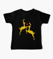 ۞»♥Adorable Jumping Deer Couple Clothing & Stickers♥«۞ Baby Tee