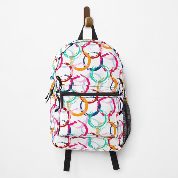 Item preview, Abstract Black Blue Green Orange Red Circular Art Design designed and sold by inquestyle.