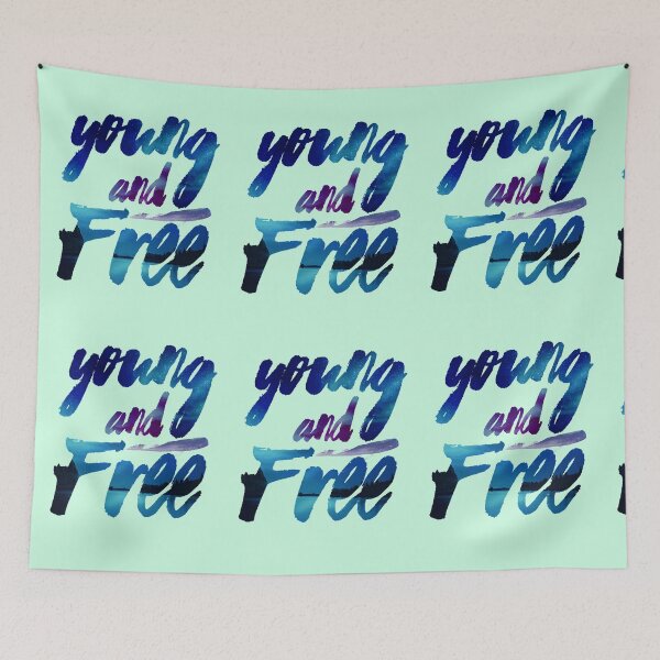 Item preview, Young & Free designed and sold by Sadaf Dalir.