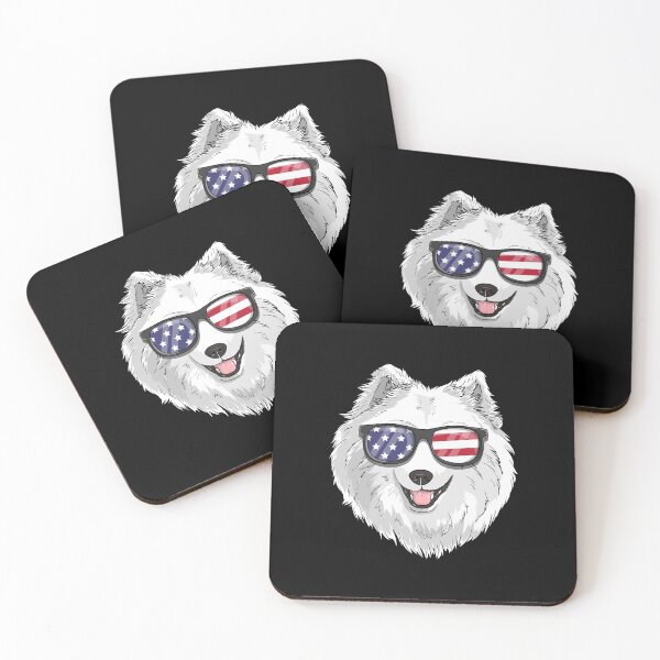 Item preview, Patriotic Samoyed Dog Merica American Flag designed and sold by fatamyfan1.