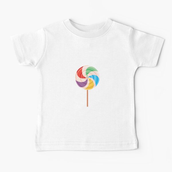 Colorful Lollypop on White Baby T-Shirt