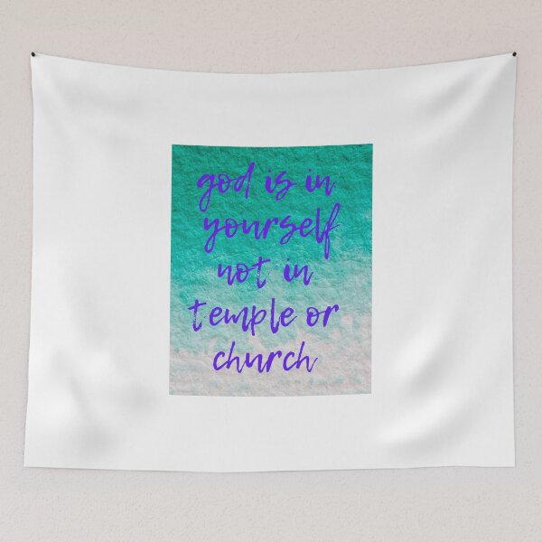 Item preview, 'Party t shirt "God is yourself not in temple or church” ,   redbubble .com   designed and sold by Bhaskaran Parakkottil.
