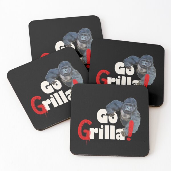 Item preview, Funny Gorilla Go Grilla summer barbecue party gift designed and sold by peter2art.