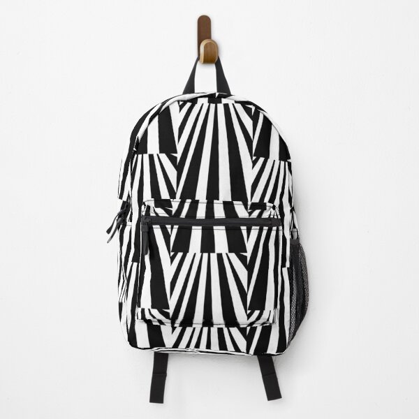Item preview, Monochrome Abstract Op-Art Stripes designed and sold by grinningskull.