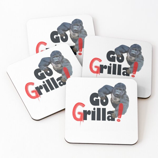 Item preview, Funny Gorilla Go Grilla summer barbecue party gift designed and sold by peter2art.