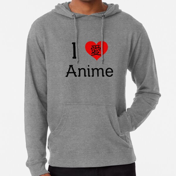 I Love You Hoodie  Yūjin Japanese Anime Streetwear Clothing  Yūjin  Clothing