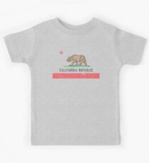 Vintage California Flag Kids Tee