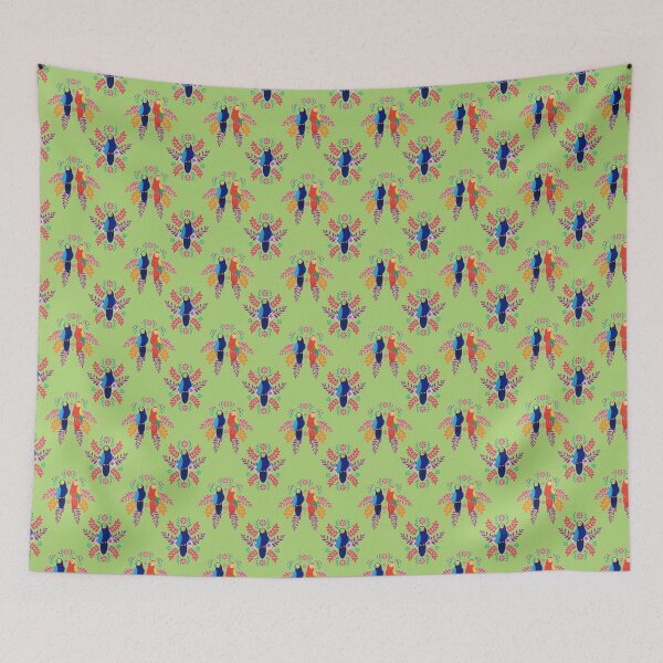 Item preview, Tropical Parrot Pattern designed and sold by Katemunns.