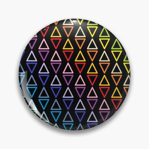 Item preview, Broader Spectrum Rainbow Outlined Triangles Black  designed and sold by lornakay.