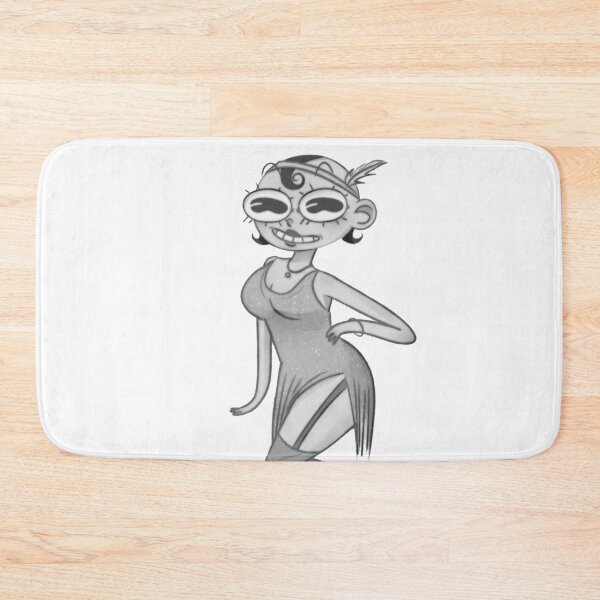 Item preview, B&W Cartoon Vintage Flapper Girl designed and sold by tatikawa-art.