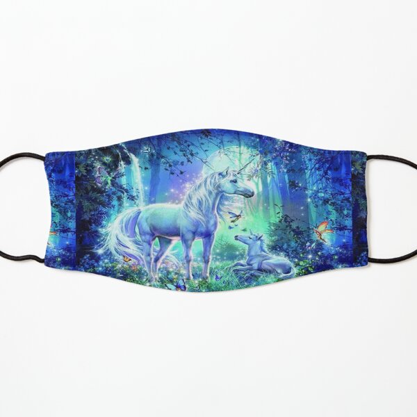 Unicorns Magical Fantasy Landscape Art Kids Mask