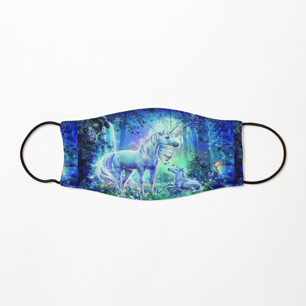 Unicorns Magical Fantasy Landscape Art Mask