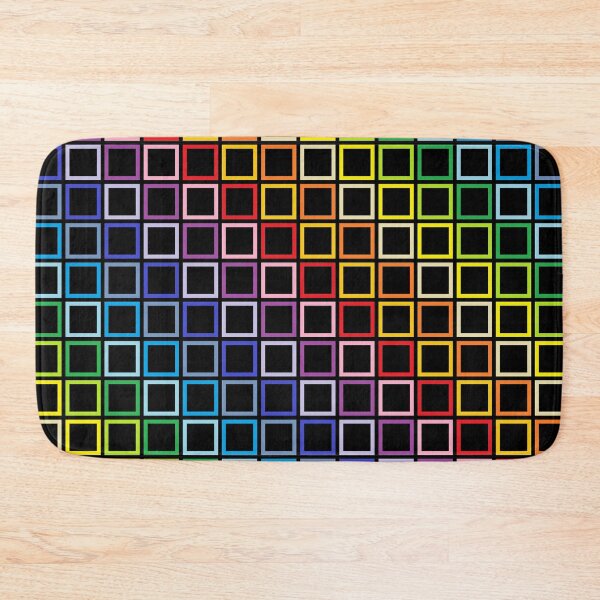 Item preview, Broader Spectrum Rainbow Outlined Squares Black  designed and sold by lornakay.