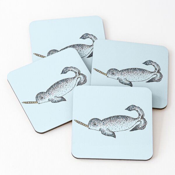 Item preview, Arctic Baby Narwhal Drawing  designed and sold by Michelebuttons.