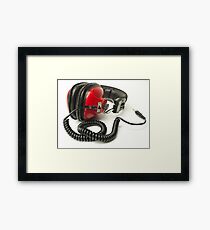 classic retro headphone Framed Print