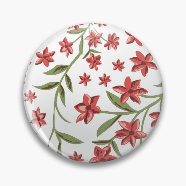 Item preview, Red and Green Floral Pattern designed and sold by bk2218.