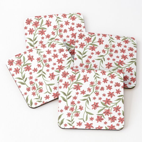 Item preview, Red and Green Floral Pattern designed and sold by bk2218.