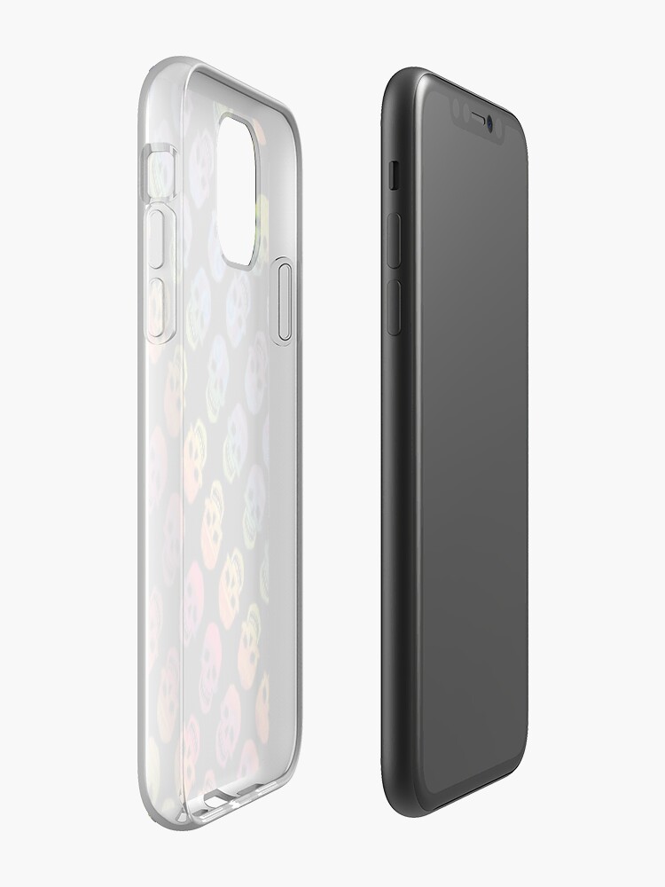 Alternate view of Rainbow Skulls Design- 2020 iPhone Case