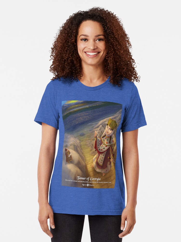 Alternate view of Tamar of Georgia - Rejected Princesses Tri-blend T-Shirt