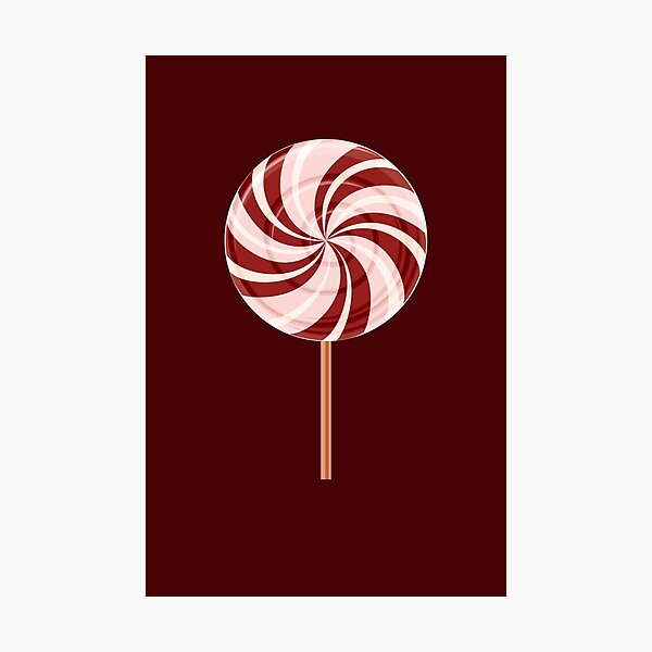 Chocolate Lollypop Photographic Print