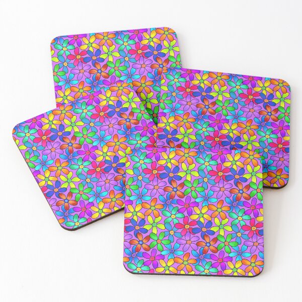 Item preview, Colorful Hand Drawn Flower Pattern // Version 3 designed and sold by Elsy's Art.