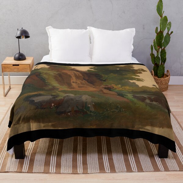 Item preview, Rocky Outcrop by a Stream in the Roman Campagna designed and sold by Tizeru.