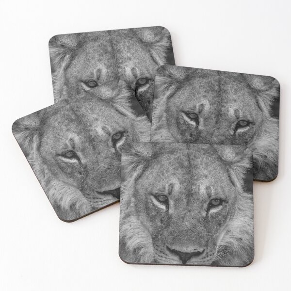 Item preview, Young Lion King in Black and White designed and sold by Claire-Baker.