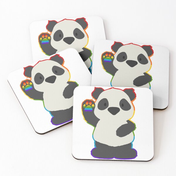 Item preview, Gay Pride Panda designed and sold by LottieLouArt.
