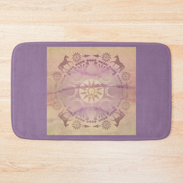 Item preview, Yellow Horse Mandala designed and sold by WatersEdgeGal.