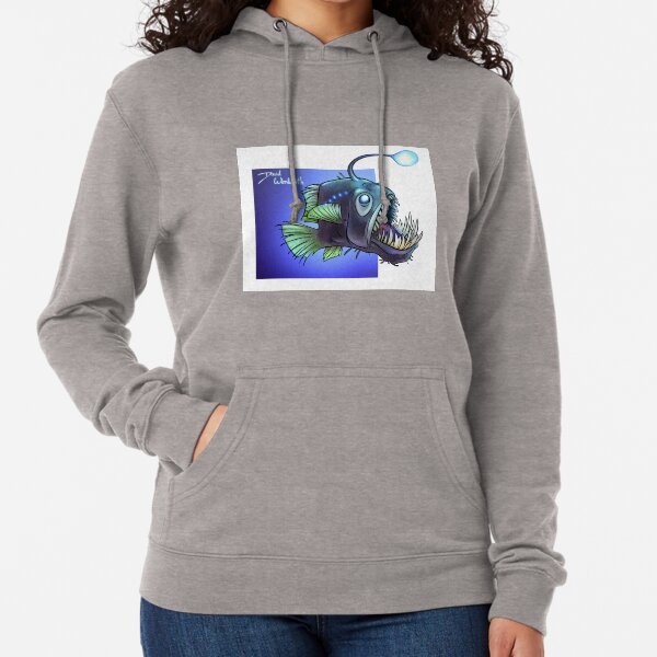 Predatory fish series: Angler Fish Lightweight Hoodie