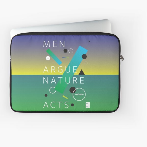 Men argue, nature acts Laptop Sleeve
