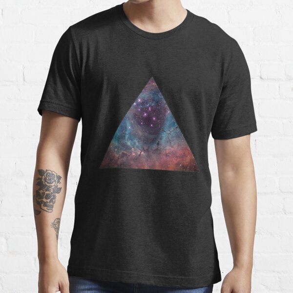 90'S Grunge Nebula Galaxy Space Triangle Pattern