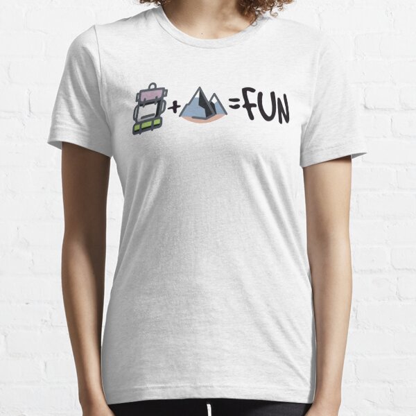 Backpacks + Mountains = Fun Essential T-Shirt