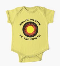 Earth Day "Solar Power To The People" One Piece - Short Sleeve