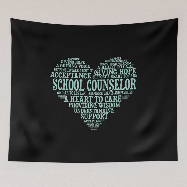 Item preview, School Counselor Appreciation Heart Gift designed and sold by 2blackcherries.