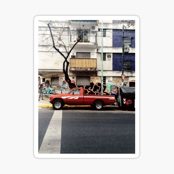 Red truck Sticker