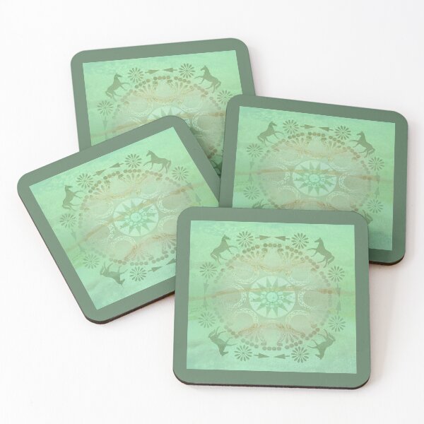 Item preview, Green Horse Mandala designed and sold by WatersEdgeGal.