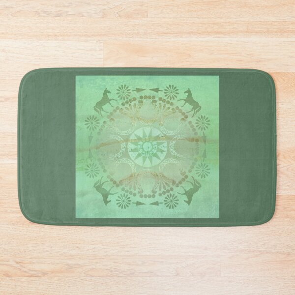 Item preview, Green Horse Mandala designed and sold by WatersEdgeGal.