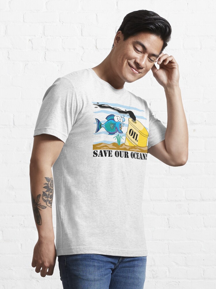 Alternate view of Earth Day "Save Our Oceans" Essential T-Shirt