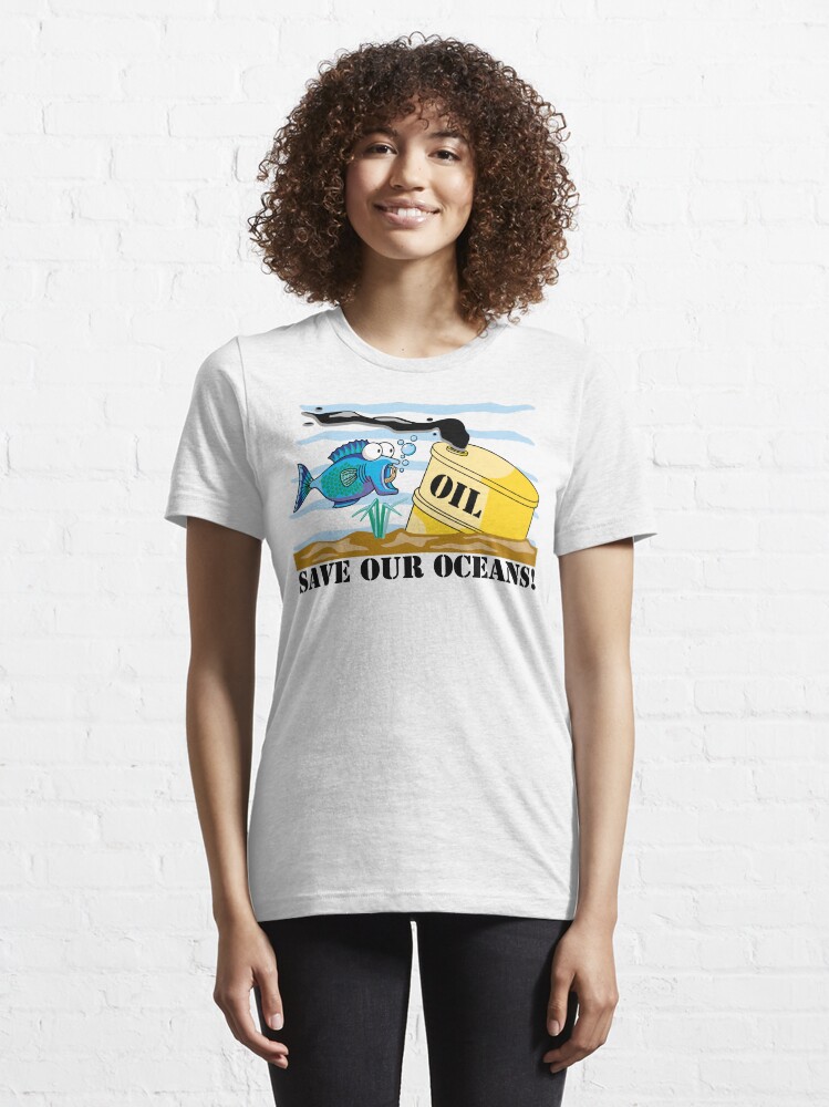 Alternate view of Earth Day "Save Our Oceans" Essential T-Shirt
