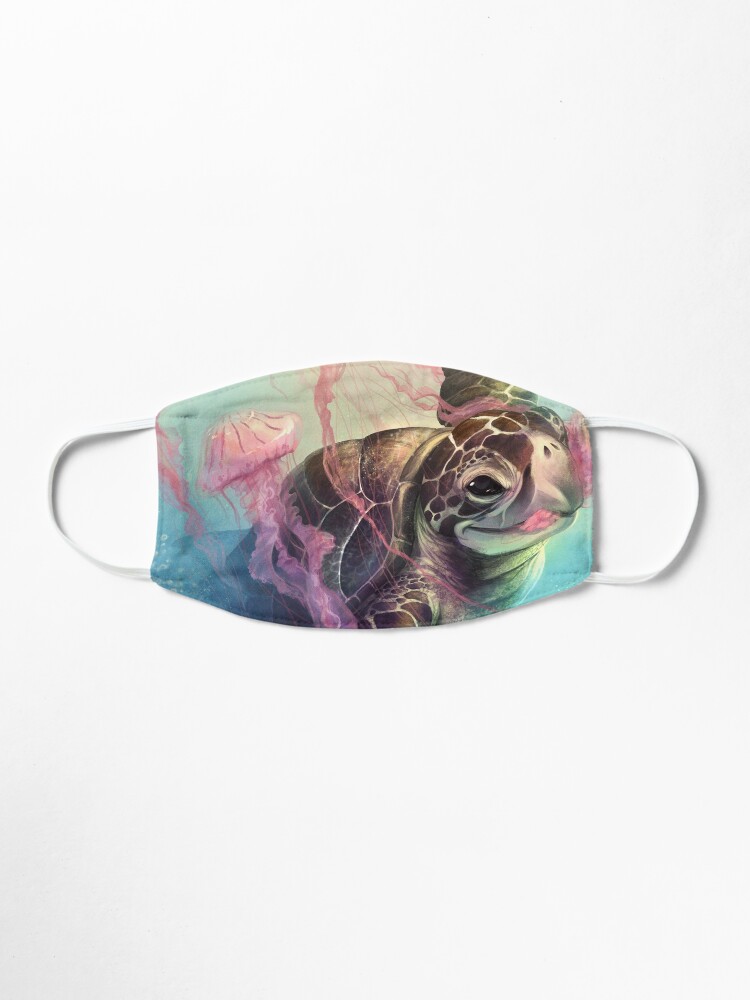Alternate view of Sea Turtle and Jellyfish! Mask