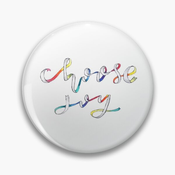 Item preview, Choose Joy Rainbow Ribbon Positive Quote designed and sold by faithful-ink.
