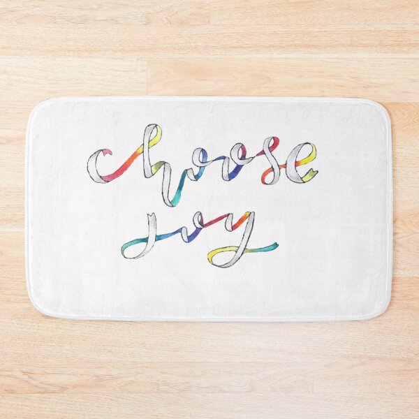Item preview, Choose Joy Rainbow Ribbon Positive Quote designed and sold by faithful-ink.