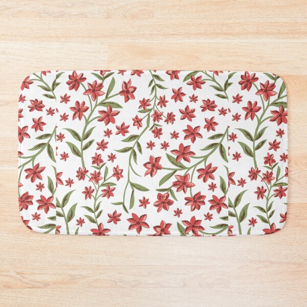 Item preview, Red and Green Floral Pattern designed and sold by bk2218.