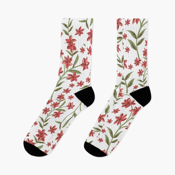 Item preview, Red and Green Floral Pattern designed and sold by bk2218.