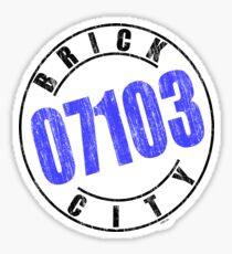 'Brick City 07103' Sticker