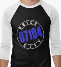 'Brick City 07104' (w) Men's Baseball ¾ T-Shirt