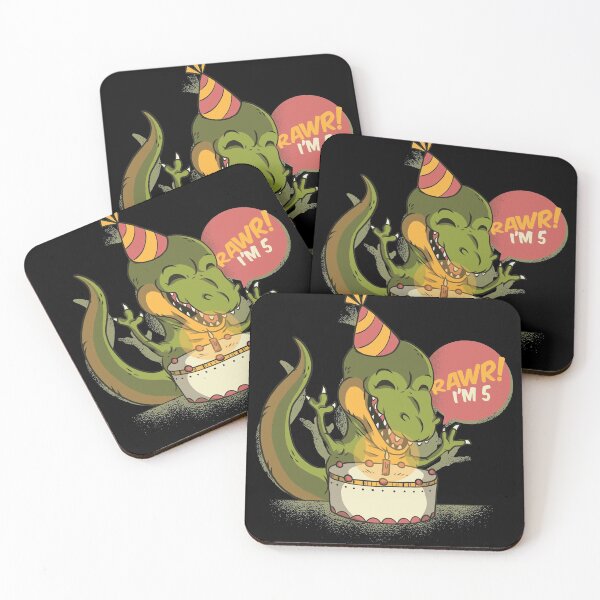 Item preview, Dino Brithday 5th designed and sold by DavinciStore21.
